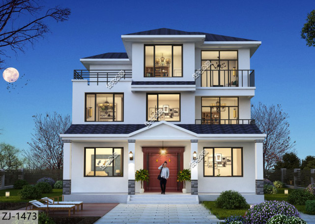 10×11米新中式别墅,2021年这样建新房,保证门槛都踏破