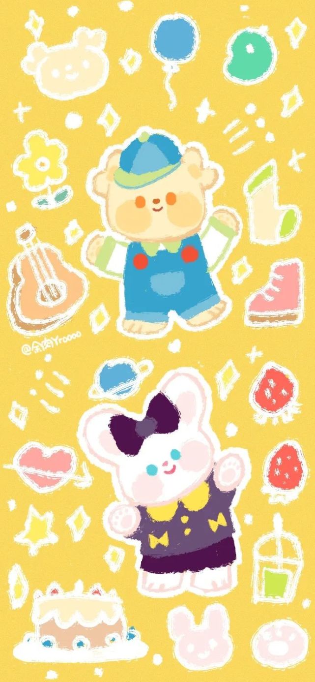 【手机壁纸】可爱超软萌奶油兔系列二