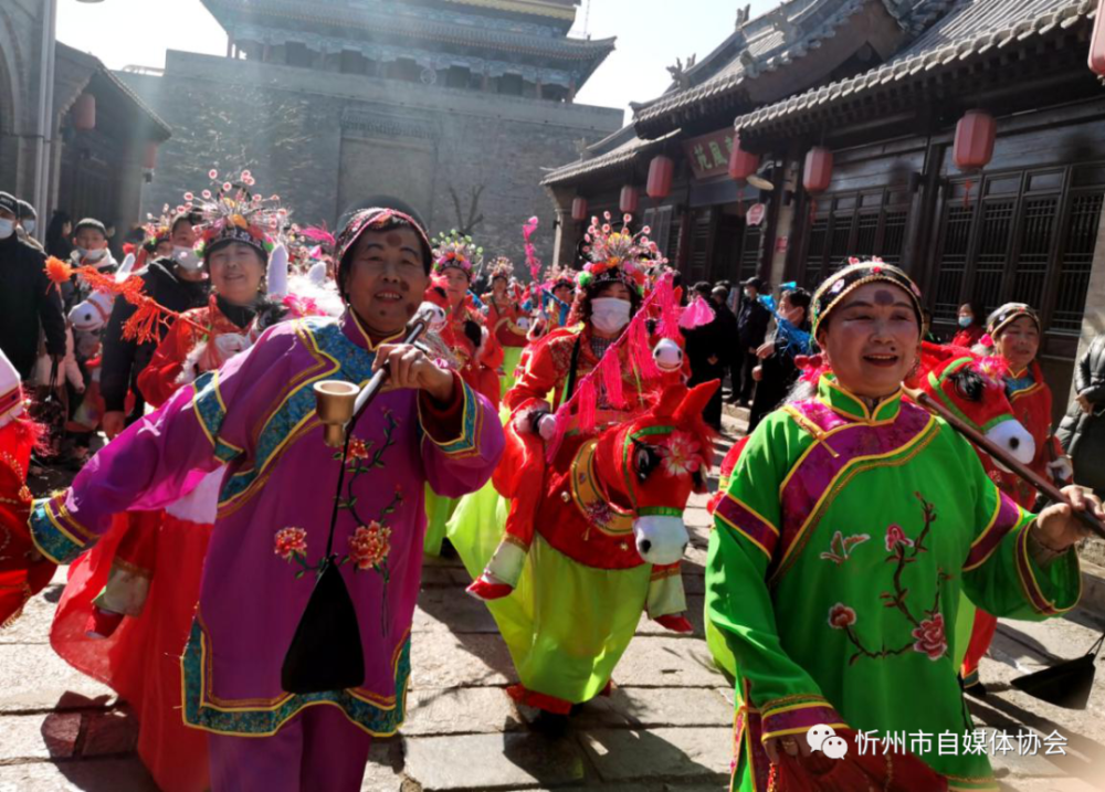 自媒采风丨忻州古城 秧歌迎春