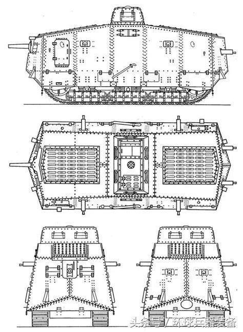 一战德意志的装甲校车简单了解a7v坦克