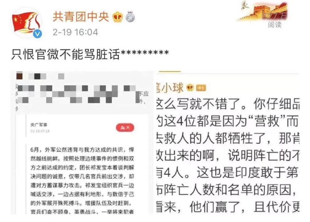 网民辣笔小球诋毁戍边英雄封号刑拘