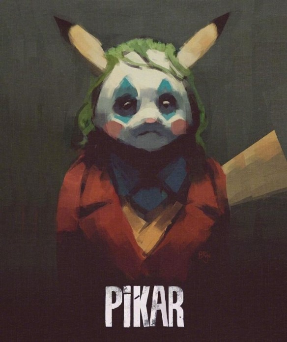 认真说来,小丑版的皮卡丘看起来有点可爱,有一种说不出来的可爱.