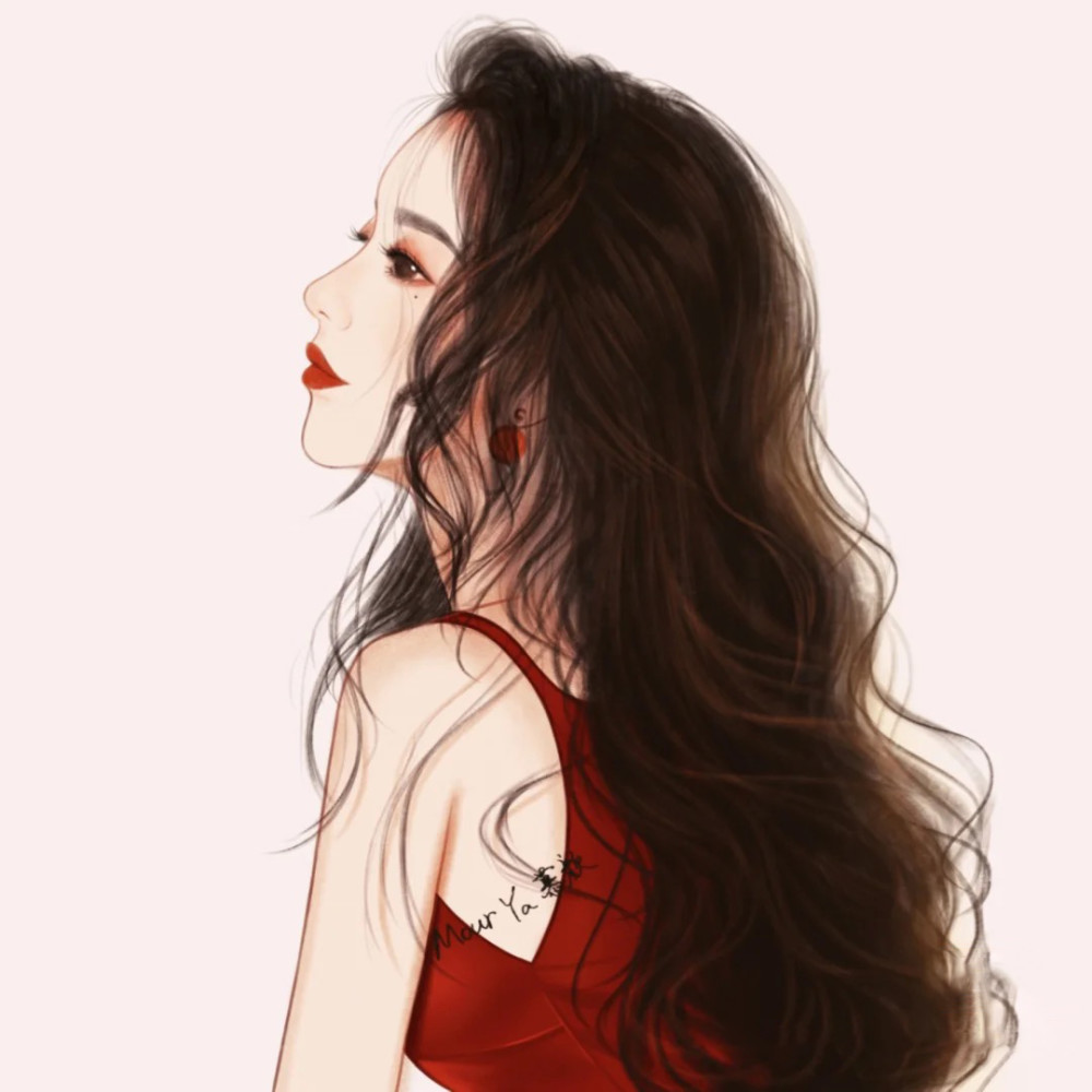 一组惊艳的手绘女生头像,风情万种也很美呀_腾讯新闻