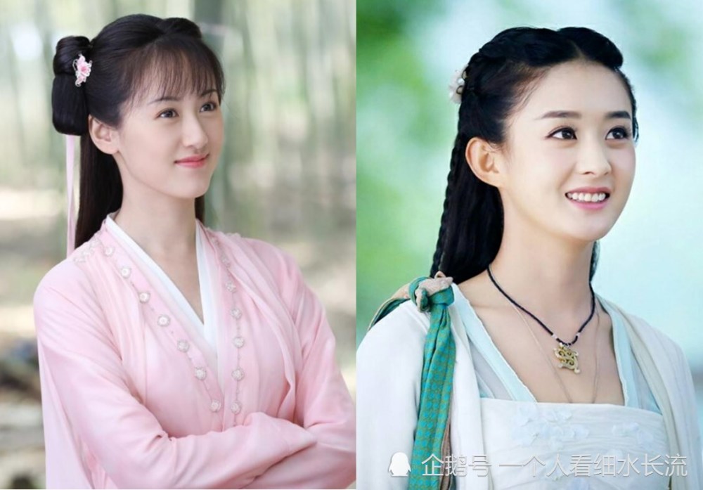 袁冰妍不但多次被团队强调脸型与赵丽颖相似,就连拍摄的古装剧题材与