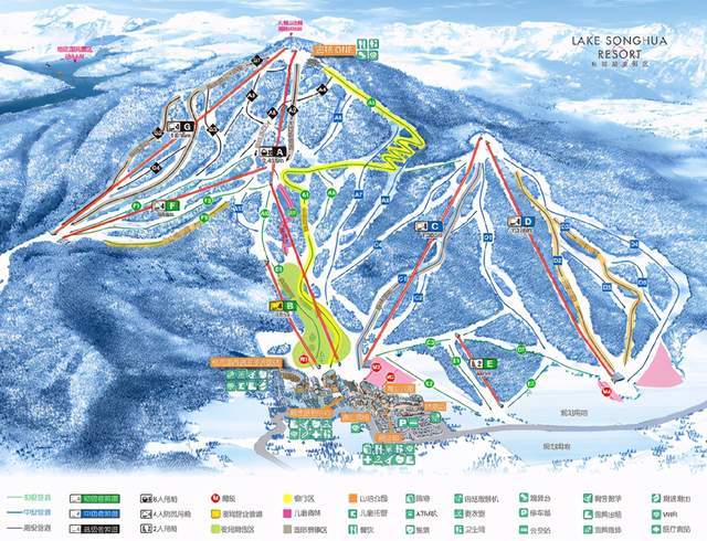 跳台滑雪场地平面图图片