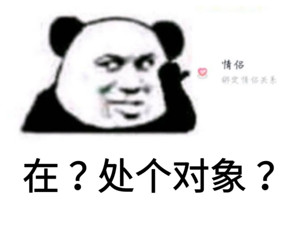可爱熊猫头表情包在处个对象