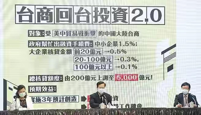 蔡英文宣称台商回流投资超1兆 挨批灌水诈骗 腾讯新闻