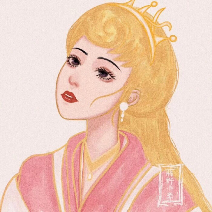 画风奶思温柔迪士尼公主头像