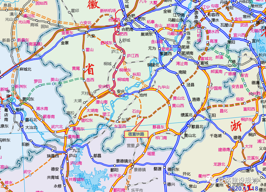 计划经过望江县的宿望宣城际铁路已列入安徽省"十四五"铁路专项规划