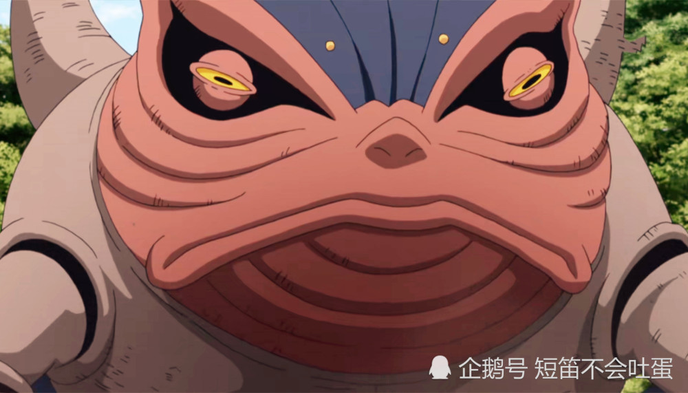 博人传妙木山出现新品种果心居士召唤蒸汽蛤蟆体型不输蛤蟆老大