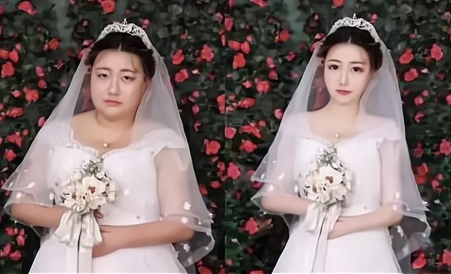 婚纱照p图前后差距大看不出来是本人的婚纱照有意义吗