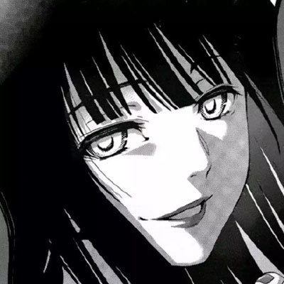 一组黑白丧气的女生头像