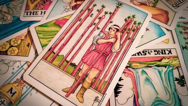 塔罗学堂权杖九nineofwands审慎稳妥