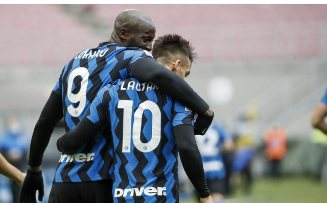 卢卡库助攻劳塔罗,国米开局5分钟进球,孔蒂率队奔向冠军