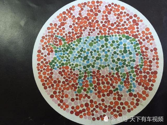 五张色盲图,第五张看不到数字正常的,看到数字才有问题
