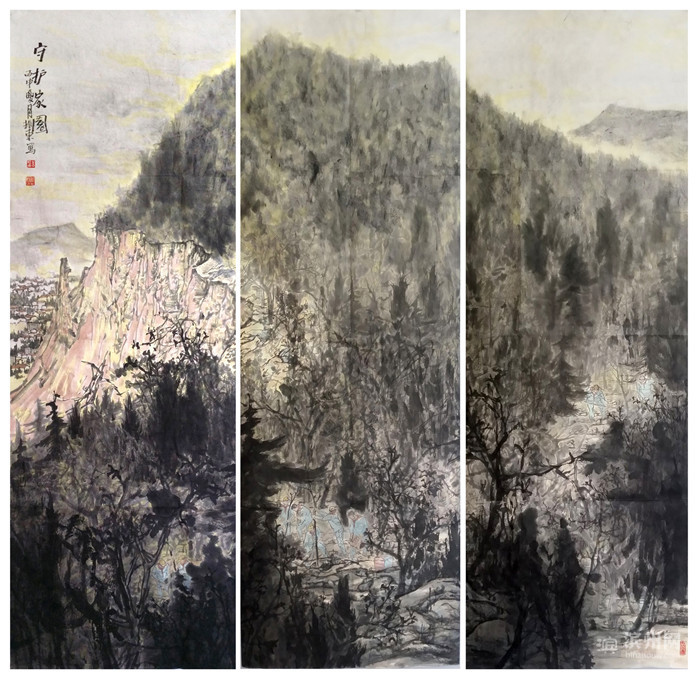 2010出版专著《白描继承与创新》,《李振东作品精选》,《山水画写生