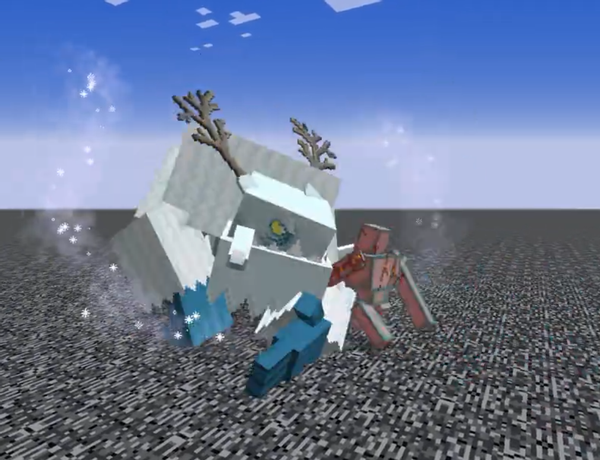 我的世界 这款mod有众多新boss 用钻石傀儡去挑战 结果玩家懵了 腾讯新闻