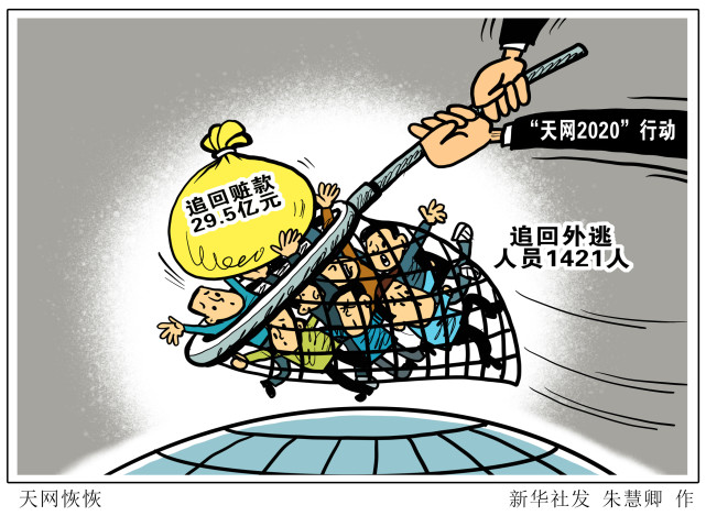 (图表·漫画)【时政】天网恢恢(2)