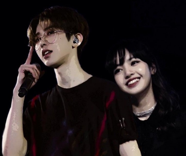 蔡徐坤在情人节发文lisa随后直接回应文案让粉丝第一次想祝福