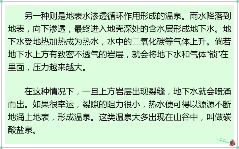 来源丨大自然杂志公众号火山型温泉成因示意图1温泉是怎么形成的?
