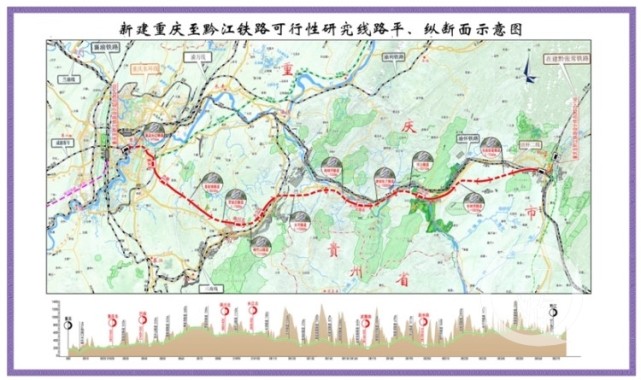 黔江段的控制性工程,该线路是国家 "八纵八横"高铁网规划厦渝主通道的