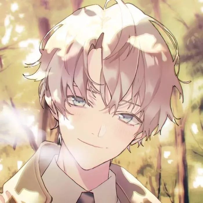 动漫男生头像我闭上眼睛听见来年的春天