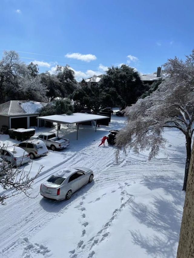 美华侨直击得州暴雪:停水停电多日,"找开着的便利店不容易"