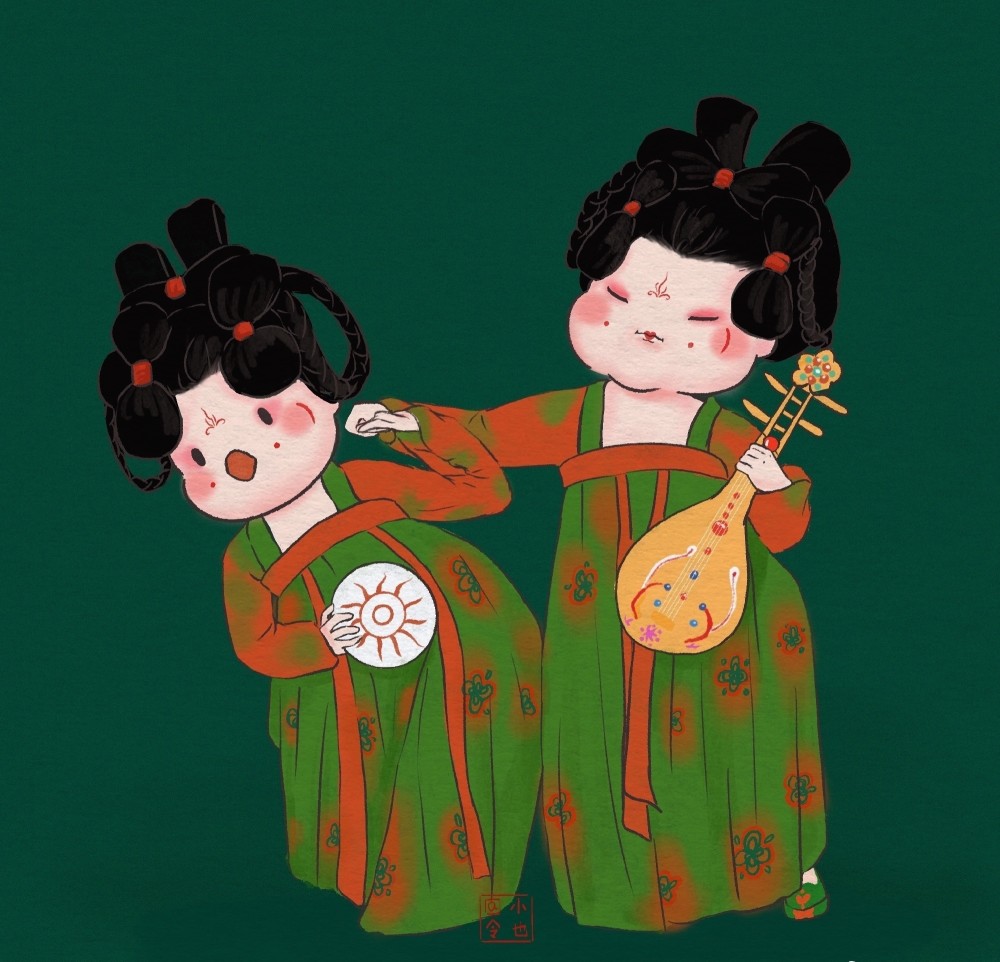 分享一波可爱的唐宫夜宴的小姐姐做头像和背景都很合适哦