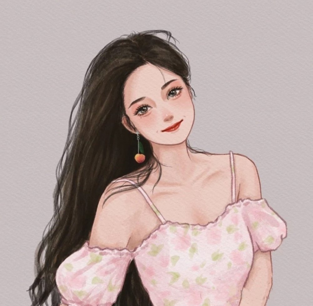 手绘头像分享|女头合集_腾讯新闻