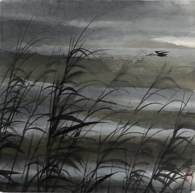 活泼泼地林风眠的芦苇荡