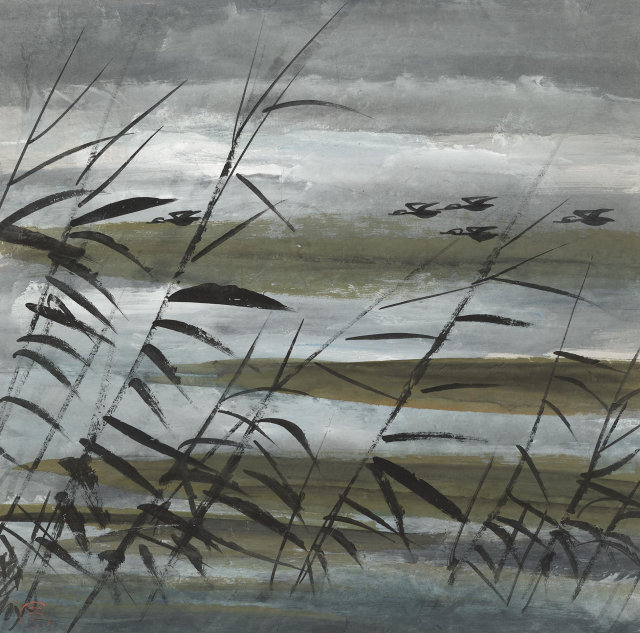 活泼泼地林风眠的芦苇荡