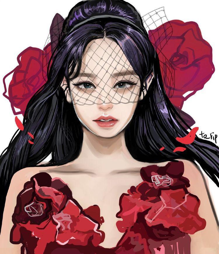 blackpink的粉丝们也太有才了画的卡通版成员比真人还好看