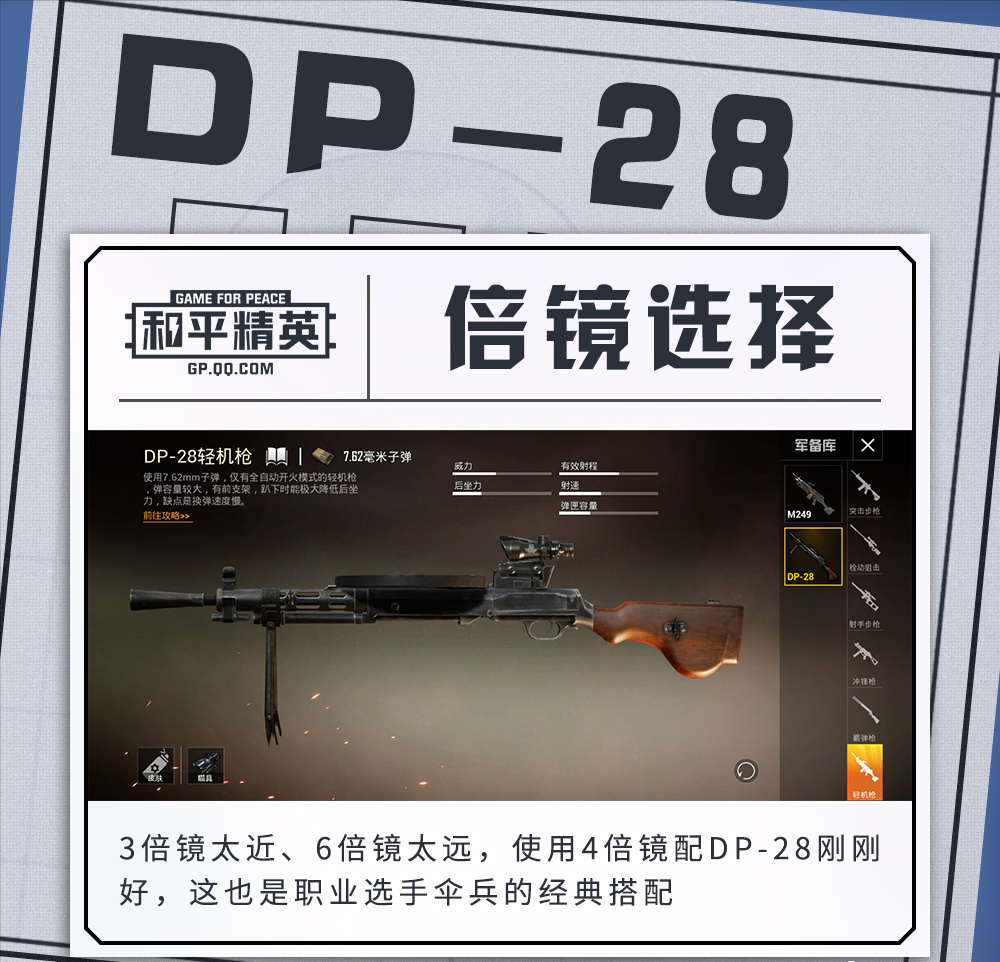 "吃鸡"dp28特效枪上线第一天,官方安利dp28三个技巧