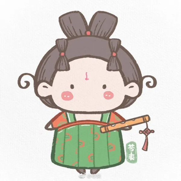 唐宫夜宴小胖妞谁都可以画系列