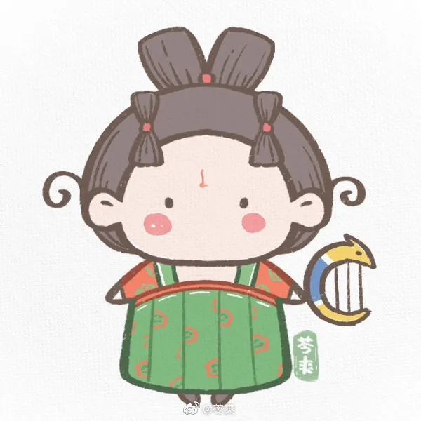 唐宫夜宴小胖妞谁都可以画系列