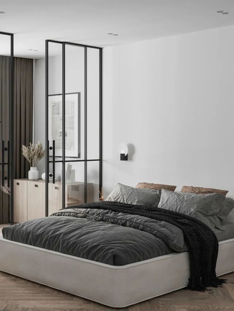 简约风小公寓卧室隔断这样装立马多间小书房