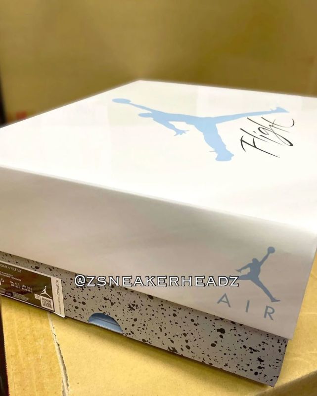 今年必入aj4大学蓝特殊鞋盒首次泄露