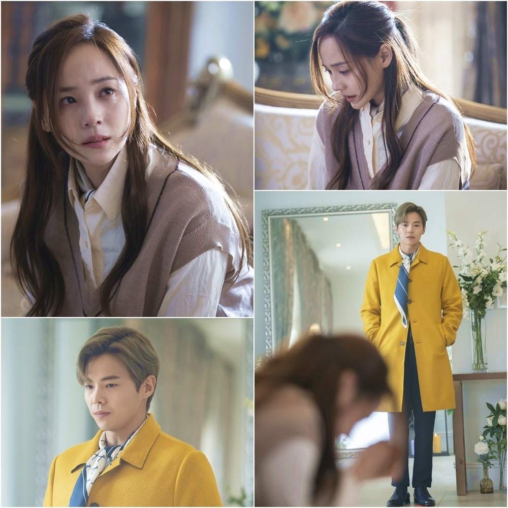 柳真和朴殷硕在《顶楼2》新剧照,柳真情绪激动哭了