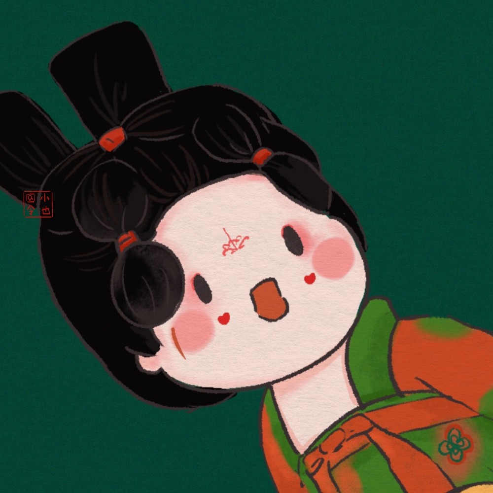 唐宫夜宴手绘作品大赏偷笑可爱的唐朝少女们也太生动了