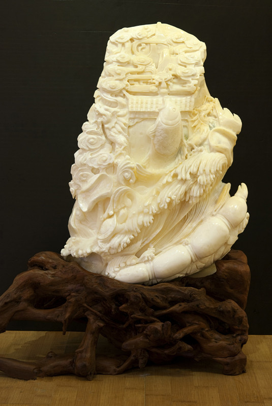 非遗名录蓝色海洋的馈赠贝雕北海贝雕