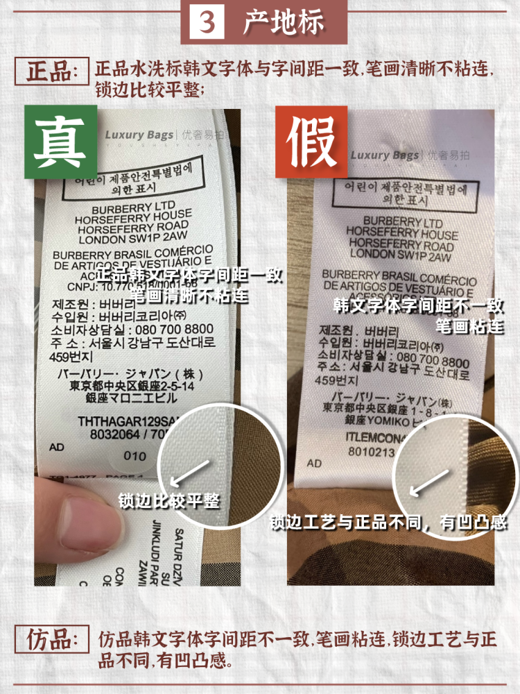 奢侈品鉴定|burberry巴宝莉衬衫真假对比|二手奢侈品_腾讯新闻
