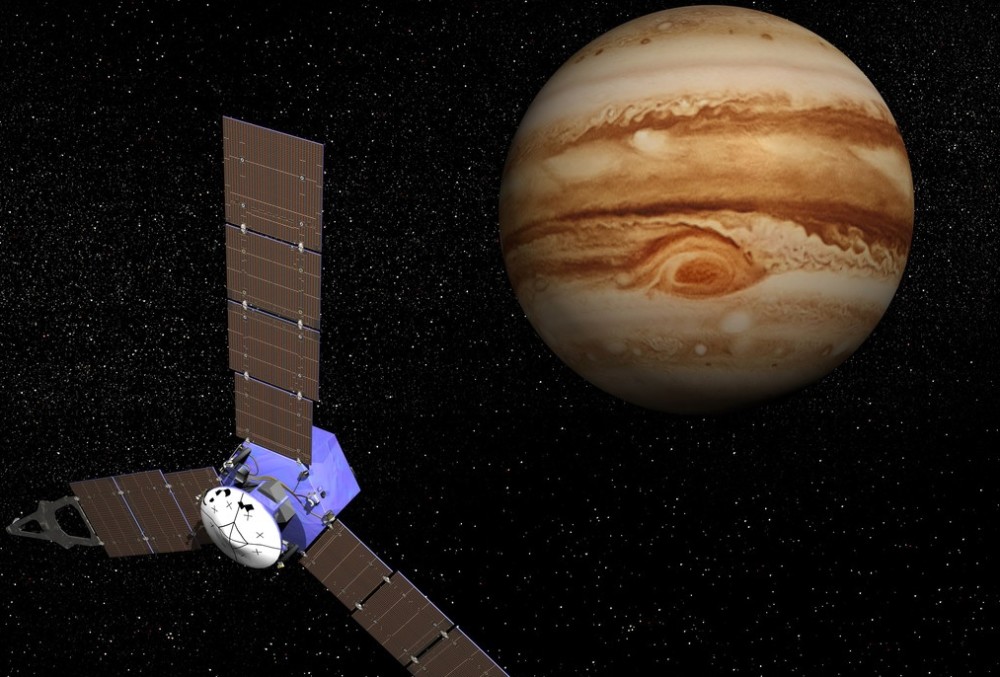 在距地球7亿千米外这艘飞船传回罕见画面木星出现爆炸闪光