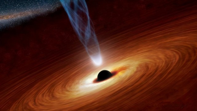 银河系中心黑洞照片图片