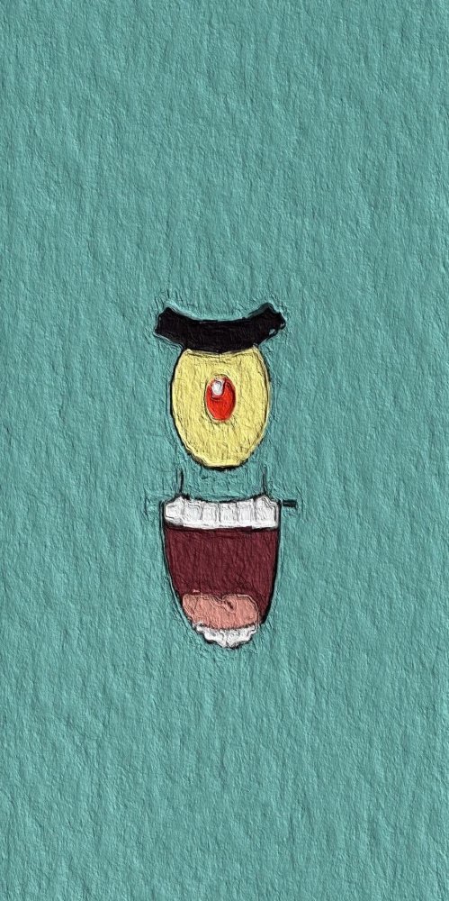 一组油画质感卡通壁纸 治愈海绵宝宝 腾讯新闻