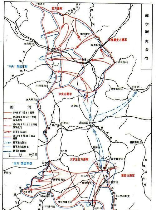 进攻普罗霍罗夫卡库尔斯克最关键的时刻