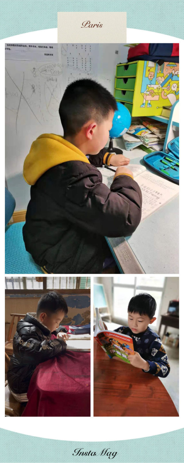 保持着在校的学习好习惯的前提下,开启了快乐的假期生活!