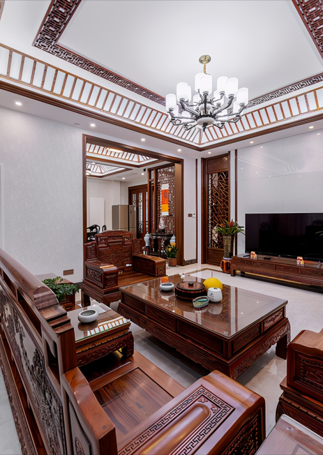 碧桂园500㎡中式吉宅:把自然元素与古典元素融入结合,超雅致