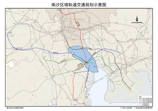 此外南沙站還將匯聚多條鐵路:在建深茂鐵路,南沙港鐵路,規劃廣珠澳