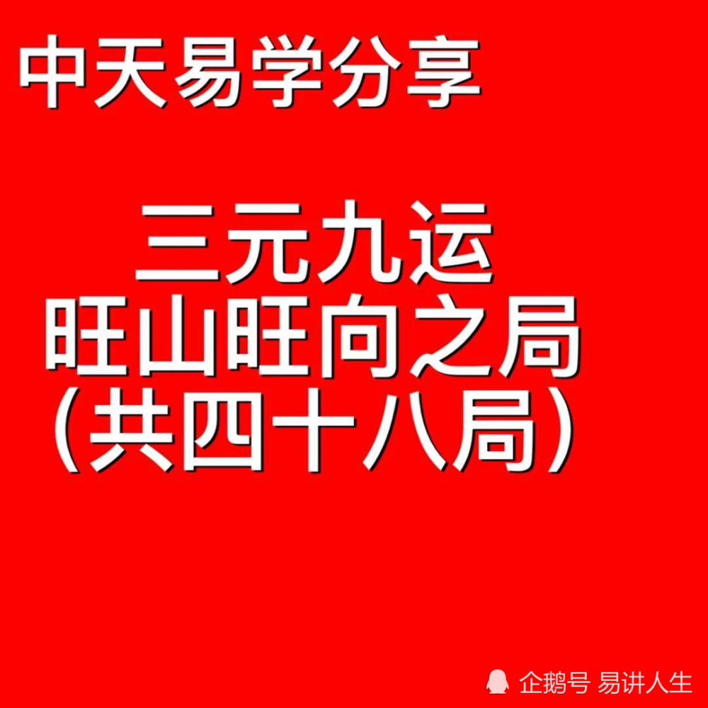 中天易學分享:玄空風水基礎知識講解《二》三元九運旺山旺向之局