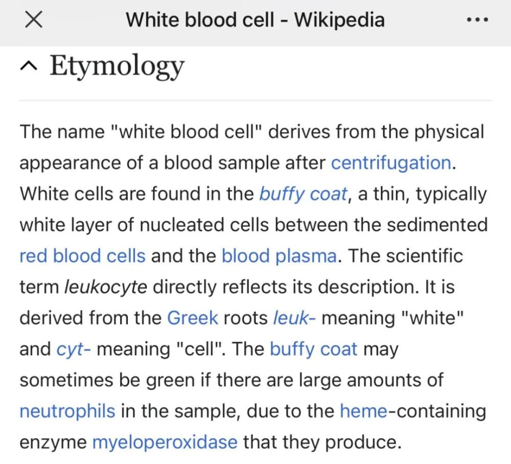 白细胞|白细胞是无色的，那为什么叫白细胞？